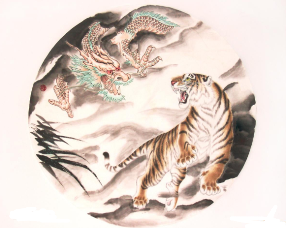 龙虎挂像（龙虎雕像）